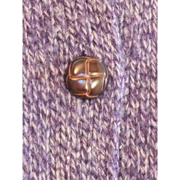 Vintage Paula Cahen d'Anvers Purple Cardigan Jacket 100% Wool Size 1 *READ - Picture 3 of 12